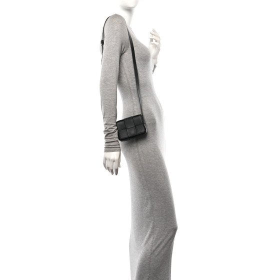 BOTTEGA VENETA Lambskin Maxi Intrecciato Extra Mini Cassette