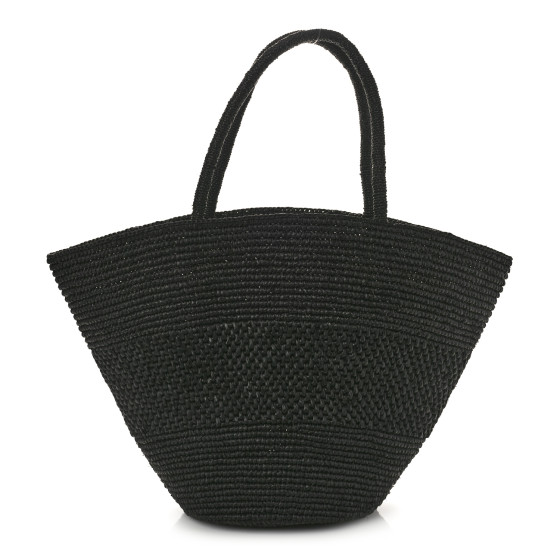 【THE ROW】 Emilie ラフィア ラージ トートバッグ THE ROW Raffia Emilie Tote Bag Black 1487473 | FASHIONPHILE