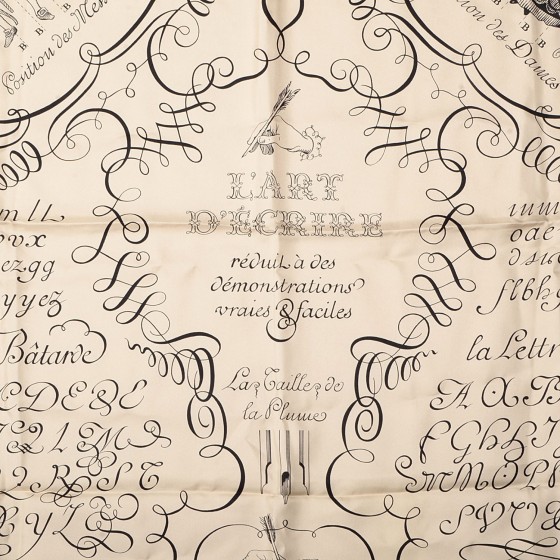HERMÈS L'ART D'ÉCRIRE スカーフ Vintage Hermès Scarf “L'art d'écrire” — singulié