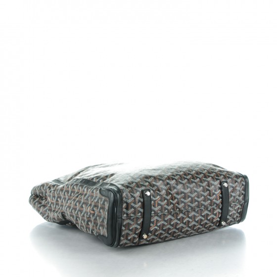 【希少】GOYARD Sac Voltaire Tote Bag Black Goyard Sac Voltaire Tote Bag Black Leather Cloth ref.1503675