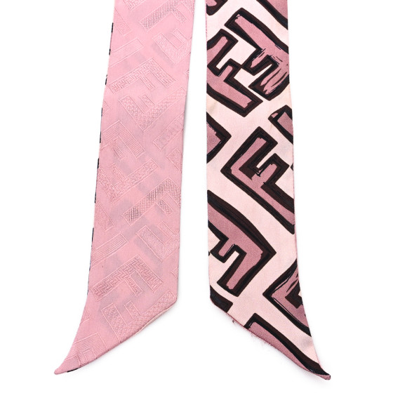 Fendi Bandeau Scarf FENDI Silk Wrappy Bandeau Pink 1663306