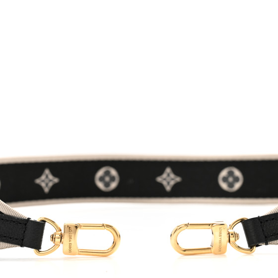 LOUIS VUITTON Jacquard Diane Shoulder Strap Black Ivory
