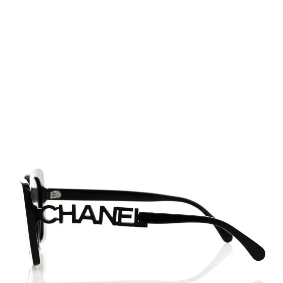 CHANEL Acetate Strass Polarized Square Sunglasses 5422-B