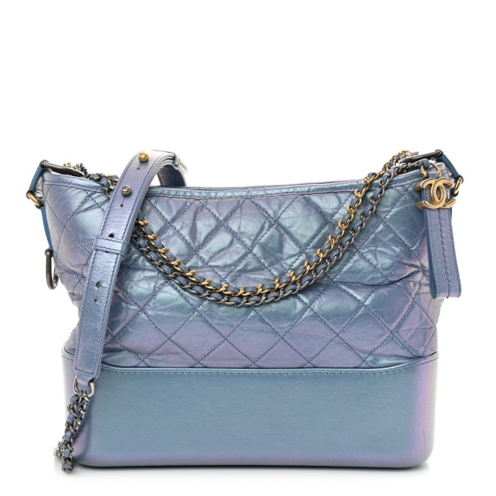 CHANEL Iridescent Aged Calfskin Quilted Medium Gabrielle