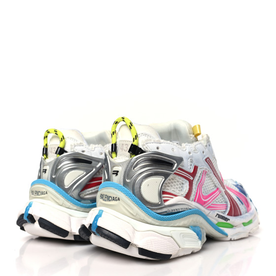 BALENCIAGA Mesh Rubber Distressed Mens Runner Sneakers 43