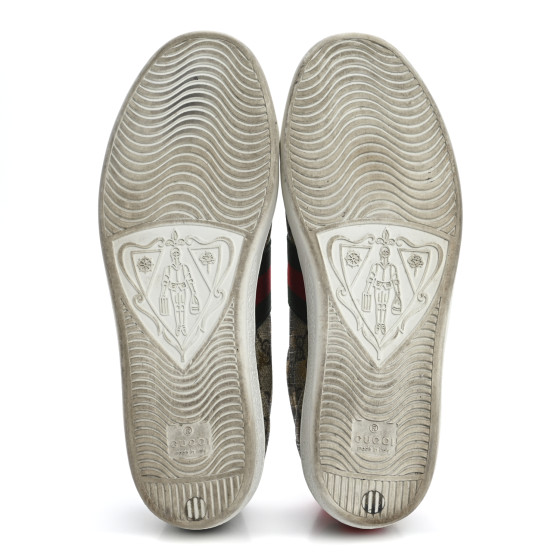 GUCCI GG Supreme Monogram Bees Ayers Web Womens Ace Sneakers