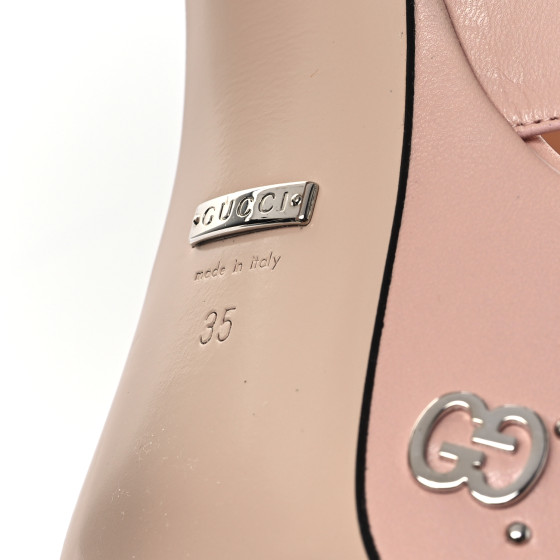 GUCCI モノグラム　スタッズ　ミュール　35サイズ Gucci Taupe Angel Platform Pumps - size 35 ○ Labellov