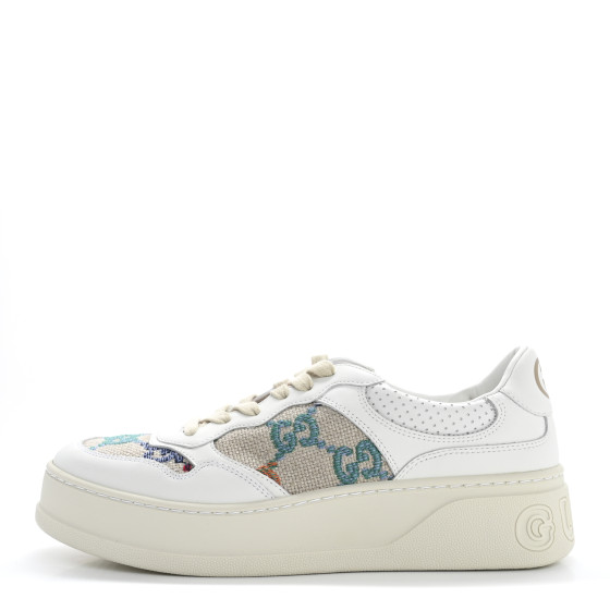 GUCCI Dali Soft Calfskin GG Tennis Perforated Womens