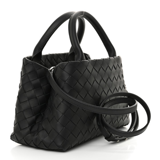 BOTTEGA VENETA Nappa Intrecciato Small Tote Black 1668128