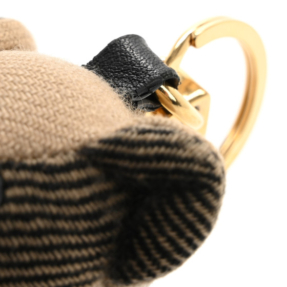 BURBERRY Cashmere Check Thomas Bear Keychain Charm 1667656