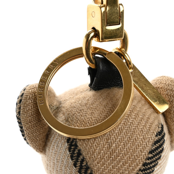 Burberry正規品/関税送料込み Thomas CHECK チャーム Keychain BURBERRY Cashmere Check Thomas Bear Keychain Charm 1667656