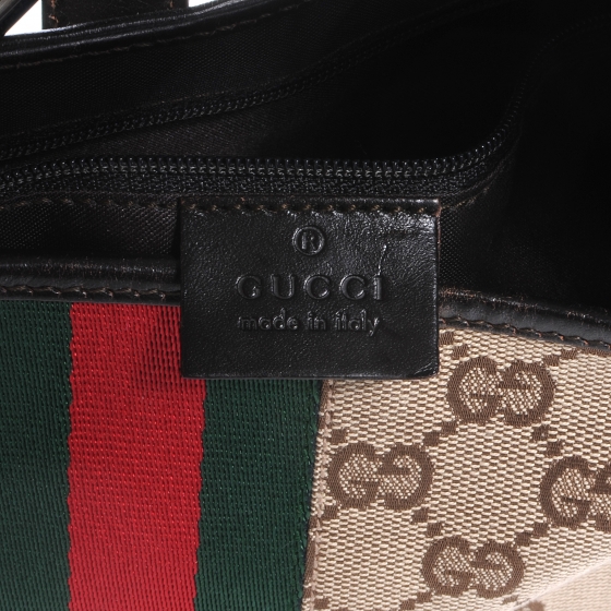 バッグ Gucci Vintage GUCCI Monogram Web Jackie O Hobo 40253 | FASHIONPHILE