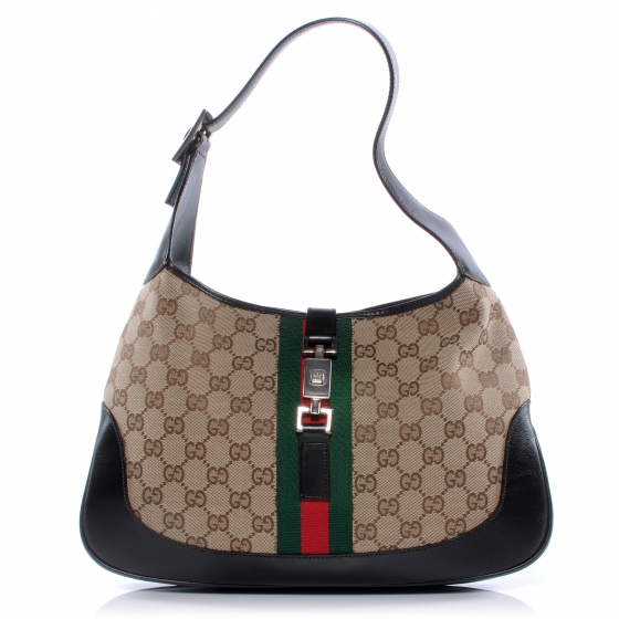 バッグ Gucci Vintage GUCCI Monogram Web Jackie O Hobo 40253 | FASHIONPHILE