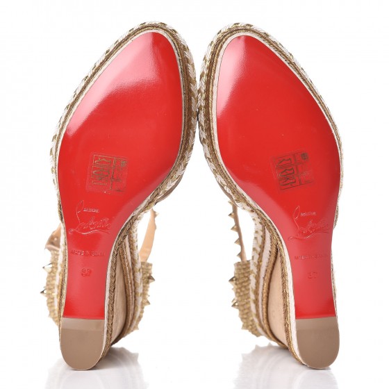【 ルブタン 】Madcarina 120 Veau Velours Christian Louboutin | Madcarina 120 tan suede espadrille