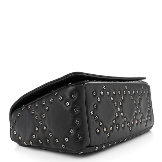 CHRISTIAN DIOR Calfskin Lucky Star Macrocannage Medium Caro
