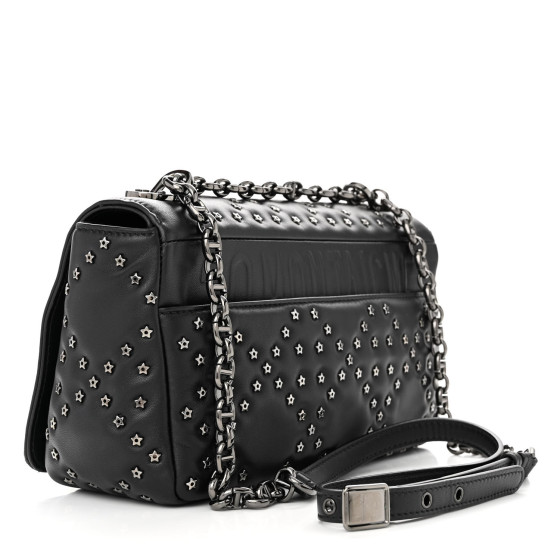 CHRISTIAN DIOR Calfskin Lucky Star Macrocannage Medium Caro