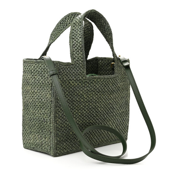 【直営・関税送料込】LOEWE Font Ruffles s Women's LOEWE Font Ruffles small raffia tote bag | LOEWE | 24S