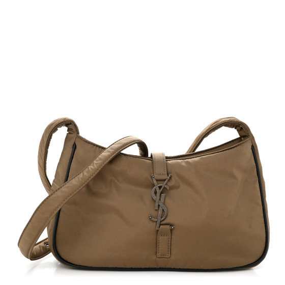 SAINT LAURENT Econyl Nylon Le 5 A 7 Hobo Bog Green 1371507