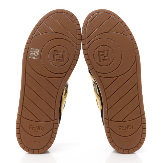 VERSACE♪セール♪D SUEDE VERSACE X FENDI Suede Fabric FF Baroque Mens Fendace Match