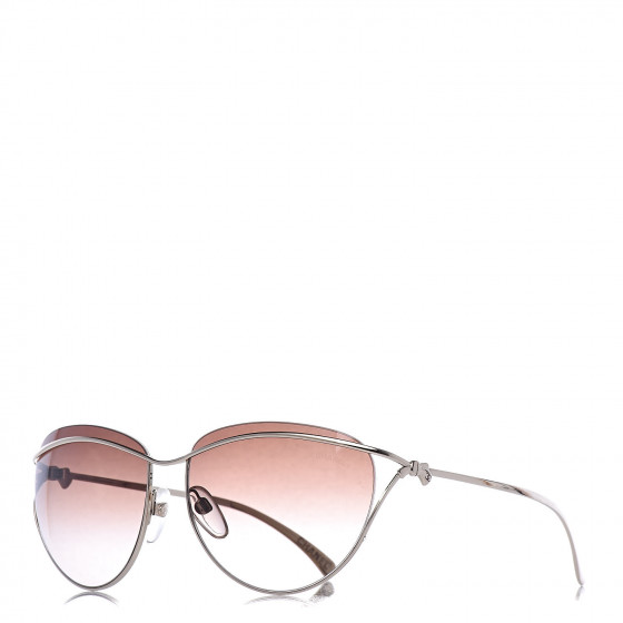 CHANEL Cat Eye Sunglasses 4181 Gold 458300 | FASHIONPHILE