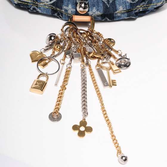 LOUIS VUITTON Denim Raye Judy Blame Mini Pleaty 84050