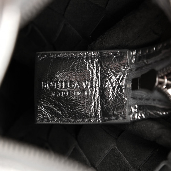 BOTTEGA VENETA Metallic Calfskin Intrecciato Mini Loop