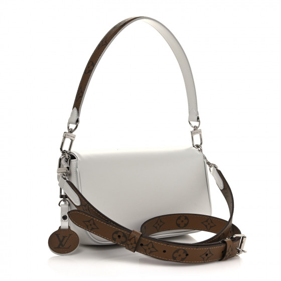 LOUIS VUITTON Calfskin Reverse Monogram Swing White 975582