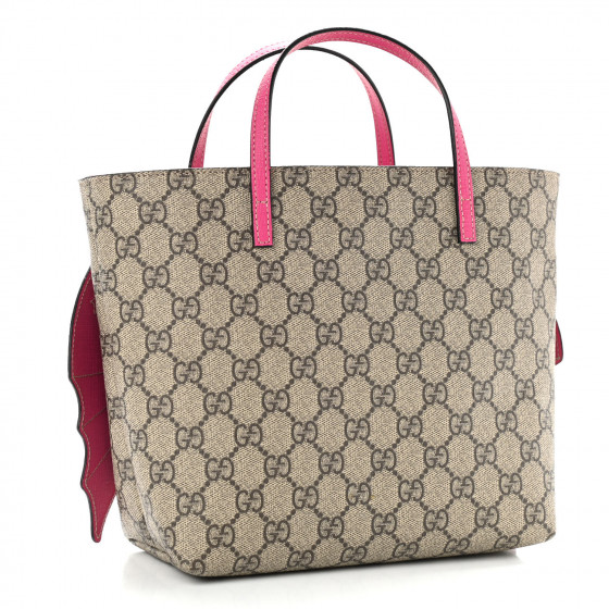 GUCCI GG Supreme Monogram Kids Bat Tote 980482 | FASHIONPHILE