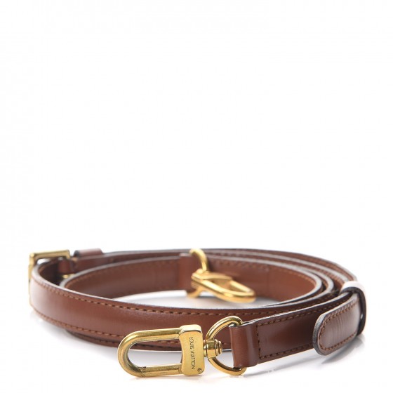 LOUIS VUITTON レザー ベルト M0203 80cm ブラウン LOUIS VUITTON Calfskin 16mm Monceau Adjustable Shoulder