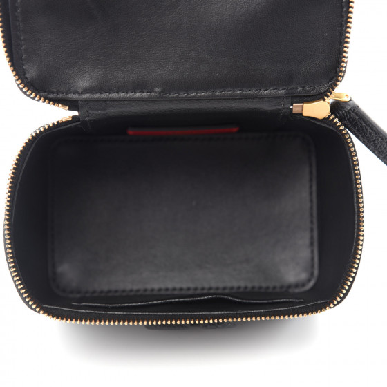 【関税＆送料込み】Valentino Garavani Beauty Cases VALENTINO GARAVANI Grained Calfskin VSling Vanity Case Black