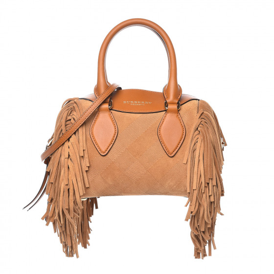【送料&関税込】Burberry Camel Suede Hebden Handbag Burberry Banner Shoulder Bag Tote Camel Leather New | eBay