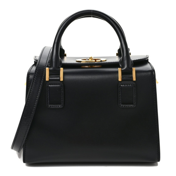 CHRISTIAN DIOR New Line Calfskin Small Boston Bag Black
