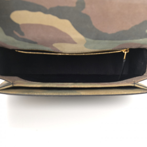SAINT LAURENT camo 迷彩ウォレット YSL New Camo Wallet With Chain Strap - Vintage Lux