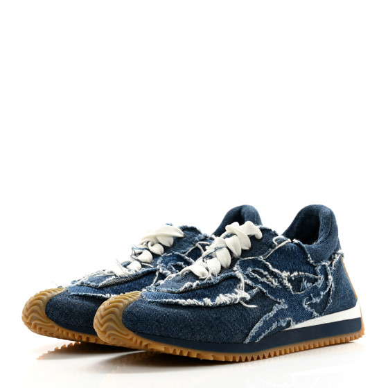【送料&関税込】Loewe Deconstructed Sneakers Loewe - Soft White Denim Deconstructed Sneaker | Mitchell Stores