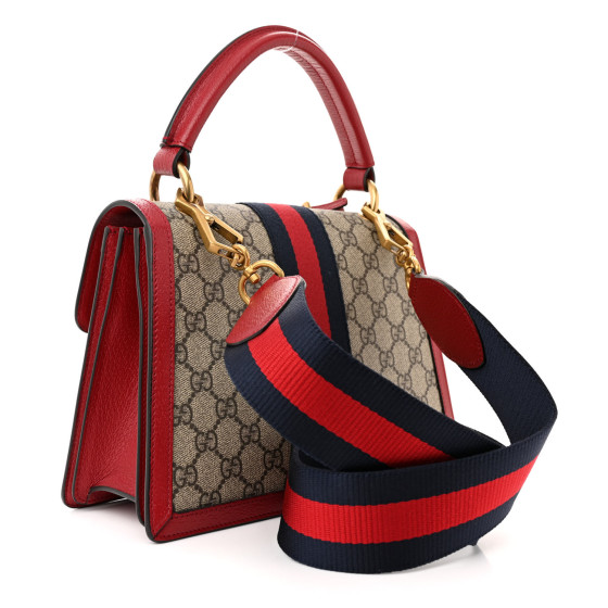 GUCCI GG Supreme Monogram Small Queen Margaret Top Handle