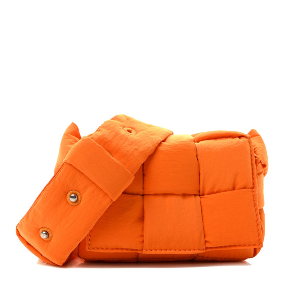 BOTTEGA VENETA Nylon Intrecciato Mini Padded Tech Candy