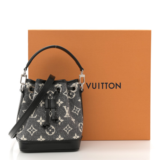 LOUIS VUITTON Monogram Jacquard Denim Nano Noe Bleu 1586636