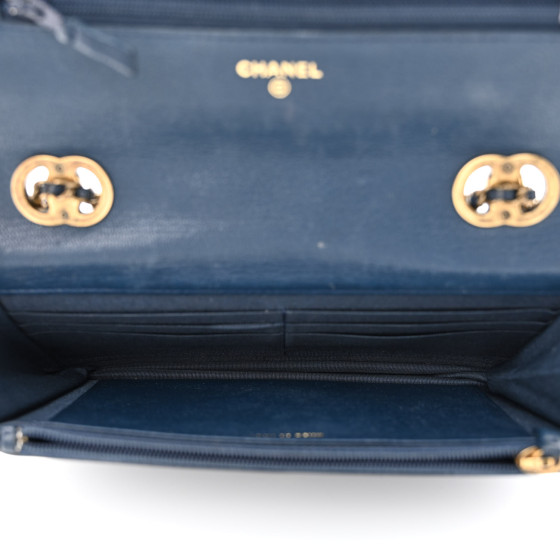 【CHANEL】Chanel WOC（Patent Goatskin）【ランク:A】 CHANEL Patent Leather Wallet-on-the-chain WOC Crossbody Flap