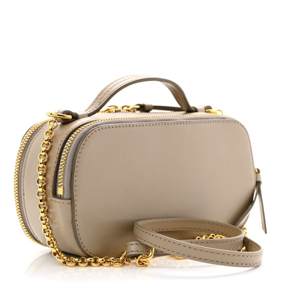 CHLOE Calfskin Mini C Vanity Bag Motty Grey 1298035