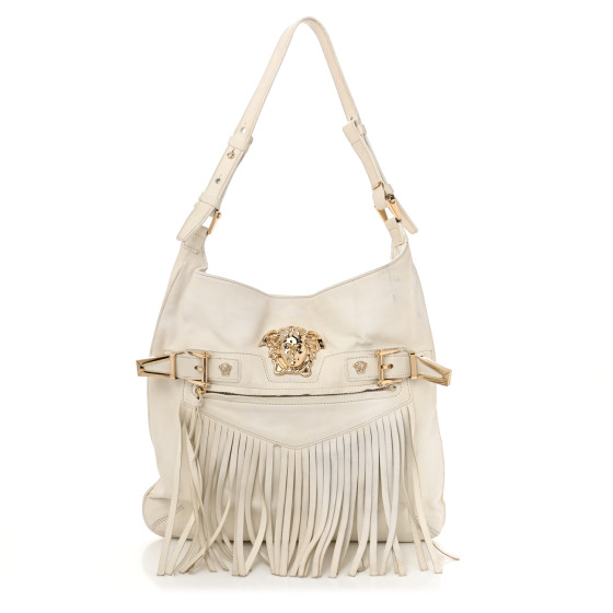 ショルダーバッグ・ポシェット VERSACE 'Hobo' bag White Versace Tag Hobo Bag White | VERSACE US