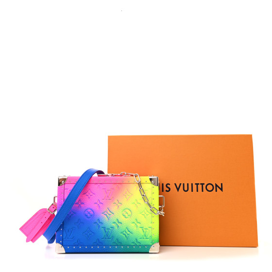 LOUIS VUITTON Taurillon Monogram Illusion Clutch Box