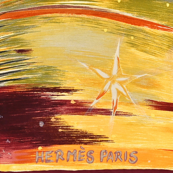 HERMES Silk Feux Du Ciel Scarf 90 1628617 | FASHIONPHILE