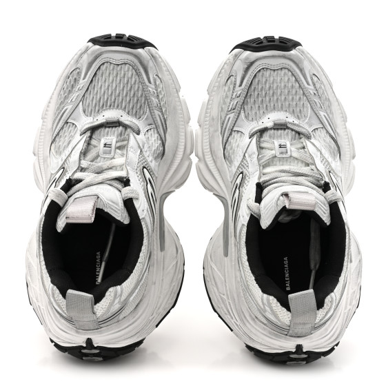 y BALENCIAGA スニーカー 36 ホワイト/ブラック BALENCIAGA Mesh TPU Worn Out Effect Womens 10XL Sneakers 36