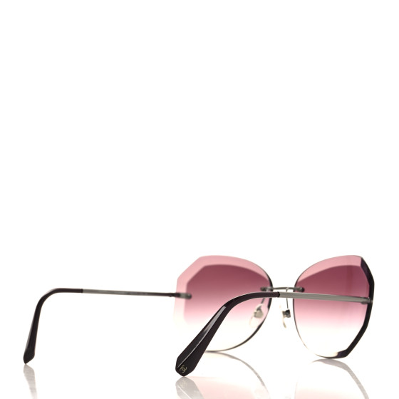 CHANEL Metal Spring Round Sunglasses 4220 Pink 1629476
