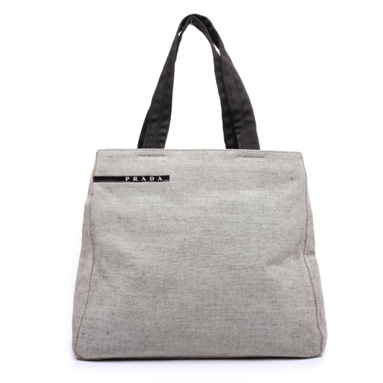 PRADA CANAPA SPORT CANVAS TOTE BAG