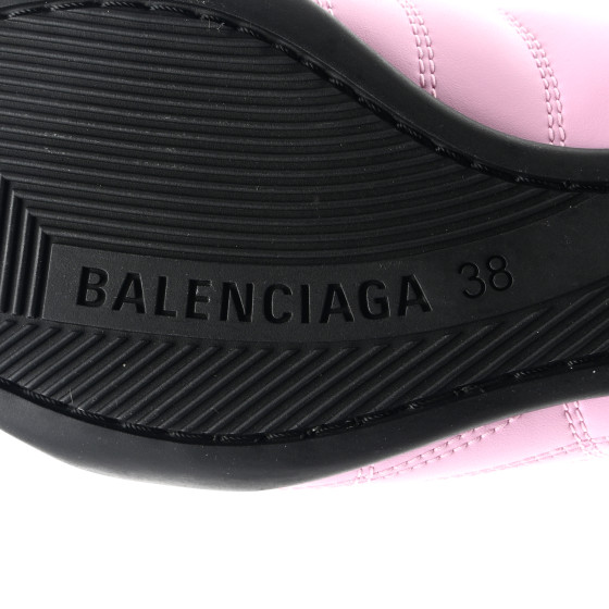 BALENCIAGA Polyurethane Womens Zen Sneakers 38 Pink Black