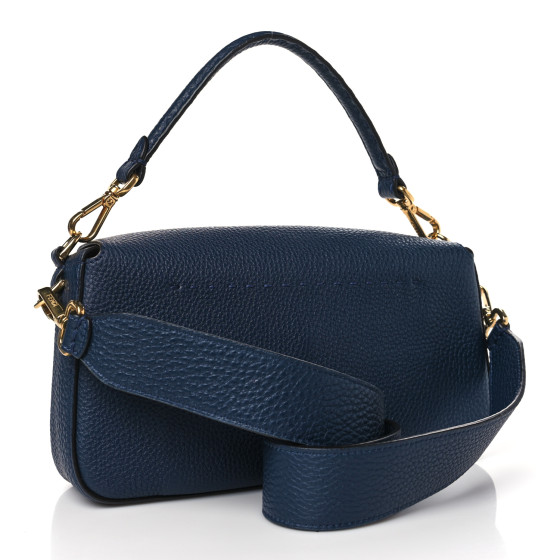 FENDI Cuoio Romano Selleria Baguette Dark Blue 1514080