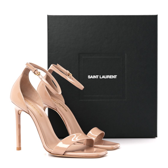 サンダル・ミュール SAINT LAURENT SANDALS NUDE Saint Laurent Tribute 80 Leather Sandals Nude Saint Laurent
