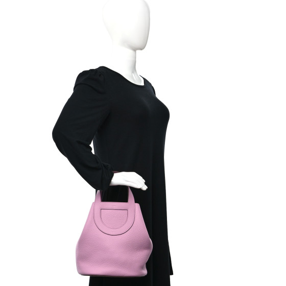 お洒落上級者★【HERMES】In The Loop 23 Mauve Sylvestre HERMES Taurillon Clemence Swift In-The-Loop 23 Bag Mauve