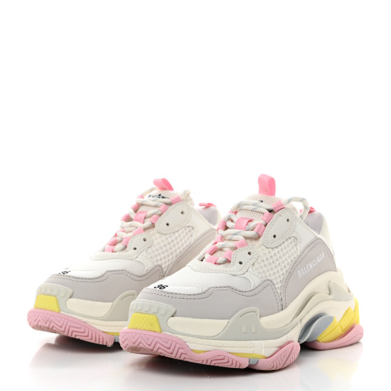 スニーカー BALENCIAGA  Sneakers Women Fabric Pink/Pastel Pink BALENCIAGA Women's 'Runner' Low-Top Nylon & Mesh Sneakers
